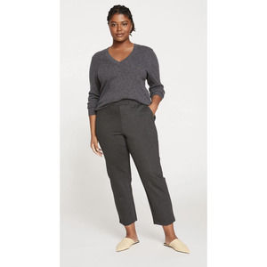 Universal Standard Smart Signature Ponte Pants Charcoal M 14-16 Stretchy waist